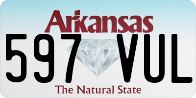 AR license plate 597VUL