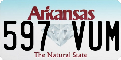 AR license plate 597VUM