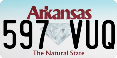 AR license plate 597VUQ