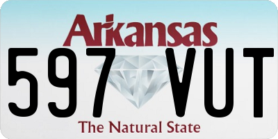 AR license plate 597VUT