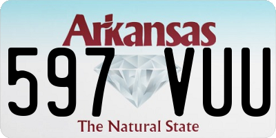 AR license plate 597VUU