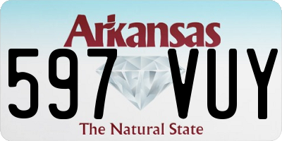 AR license plate 597VUY