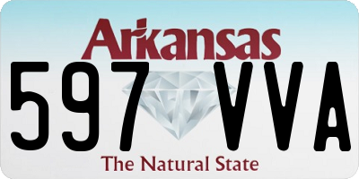 AR license plate 597VVA