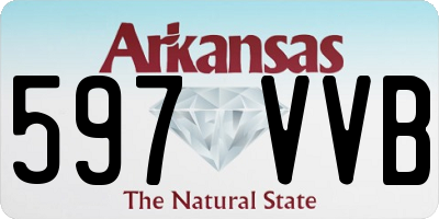 AR license plate 597VVB