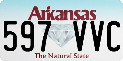AR license plate 597VVC