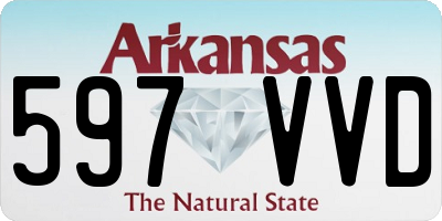 AR license plate 597VVD