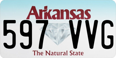 AR license plate 597VVG