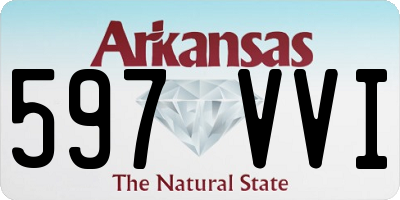 AR license plate 597VVI