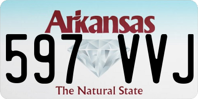 AR license plate 597VVJ