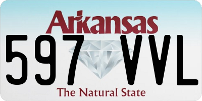 AR license plate 597VVL