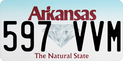 AR license plate 597VVM