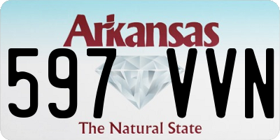 AR license plate 597VVN