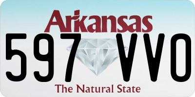 AR license plate 597VVO