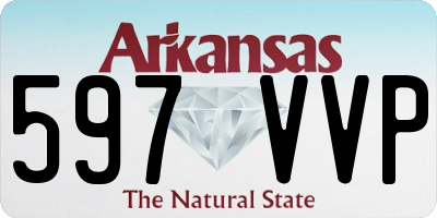AR license plate 597VVP
