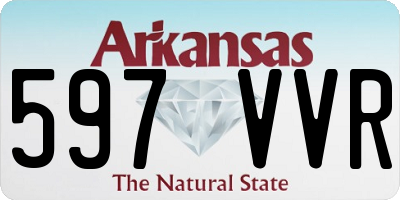 AR license plate 597VVR