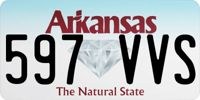 AR license plate 597VVS