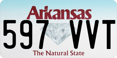 AR license plate 597VVT