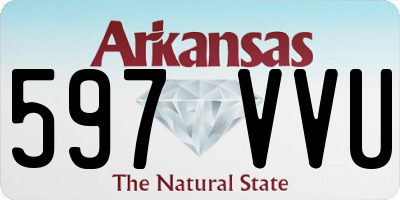 AR license plate 597VVU