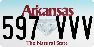 AR license plate 597VVV