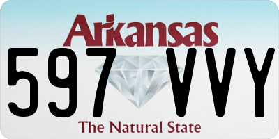 AR license plate 597VVY
