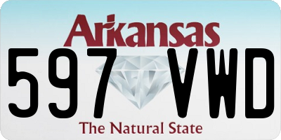 AR license plate 597VWD