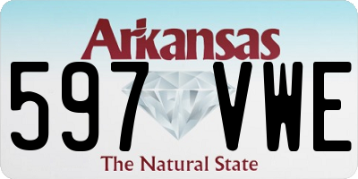 AR license plate 597VWE