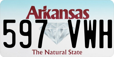 AR license plate 597VWH