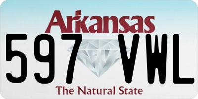 AR license plate 597VWL