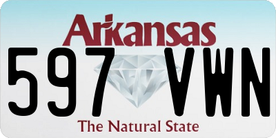 AR license plate 597VWN