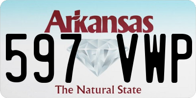 AR license plate 597VWP