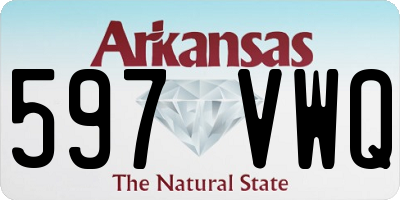 AR license plate 597VWQ