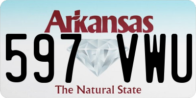 AR license plate 597VWU