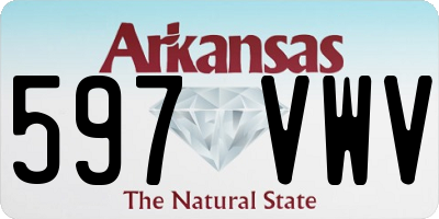 AR license plate 597VWV