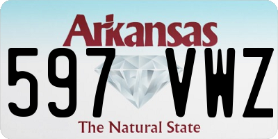 AR license plate 597VWZ