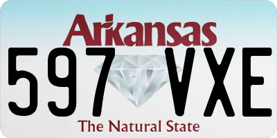AR license plate 597VXE