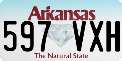 AR license plate 597VXH