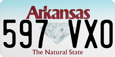 AR license plate 597VXO