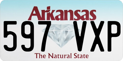 AR license plate 597VXP