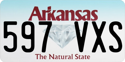 AR license plate 597VXS
