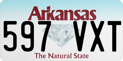 AR license plate 597VXT