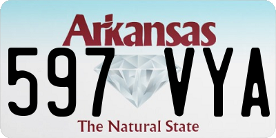 AR license plate 597VYA