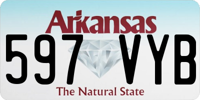 AR license plate 597VYB
