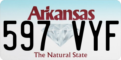 AR license plate 597VYF