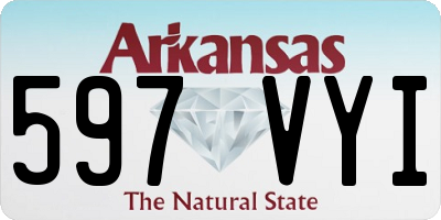 AR license plate 597VYI