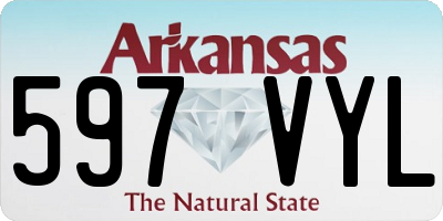 AR license plate 597VYL