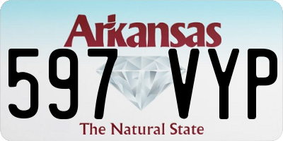 AR license plate 597VYP