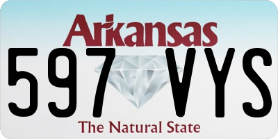 AR license plate 597VYS