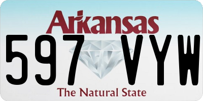AR license plate 597VYW