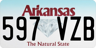 AR license plate 597VZB