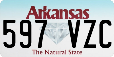 AR license plate 597VZC